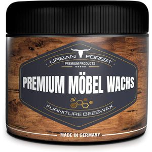 Urban-Forest Möbelpolitur Premium Möbelwachs, mit Bienenwachs, farblos, für Holz, 500ml