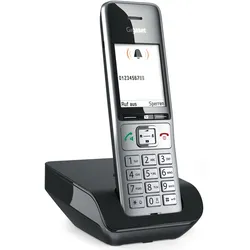 Gigaset COMFORT 500 Schnurloses Telefon schwarz-silber