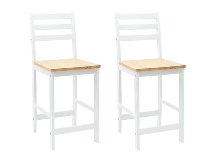 HKLGBVCR Esszimmerstühle, 2 Stück, Massivholz, Gummi, Weiß Modernes minimalistisches Design, ergonomische Unterstützung, einfache Montage, einfache Wartung, Verwendung im Innenbereich