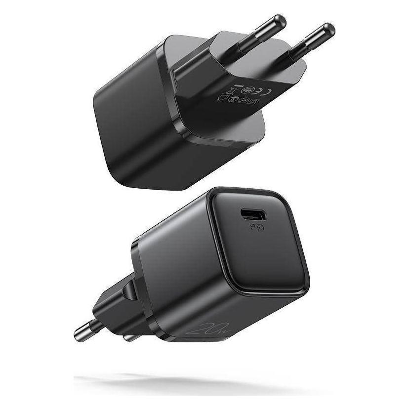 Joyroom L-P202 Travel series 20W Mini fast charger black (20 W, 1 Port) (L-P202)