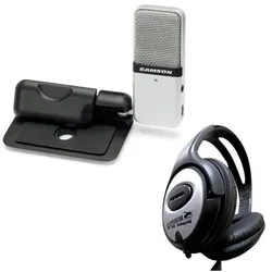 Samson GO Mic USB Mikrofon mit keepdrum Kopfhörer, Mikrofon