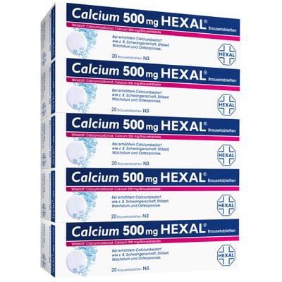 Calcium 500 Hexal Brausetabletten 100 St
