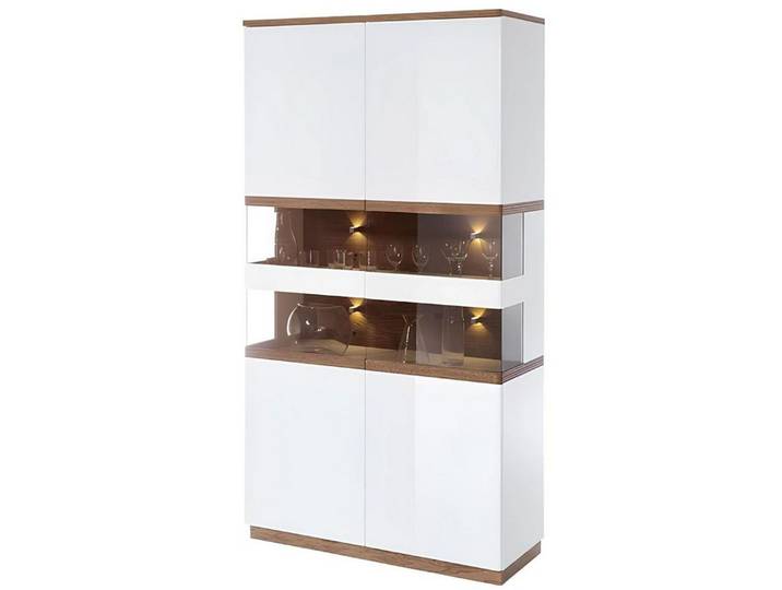 Xlmoebel Vitrine Moderne Vitrine in Weiß mit elegantem Design und Stauraum (1-St., Vitrine) Hergestellt in Europa