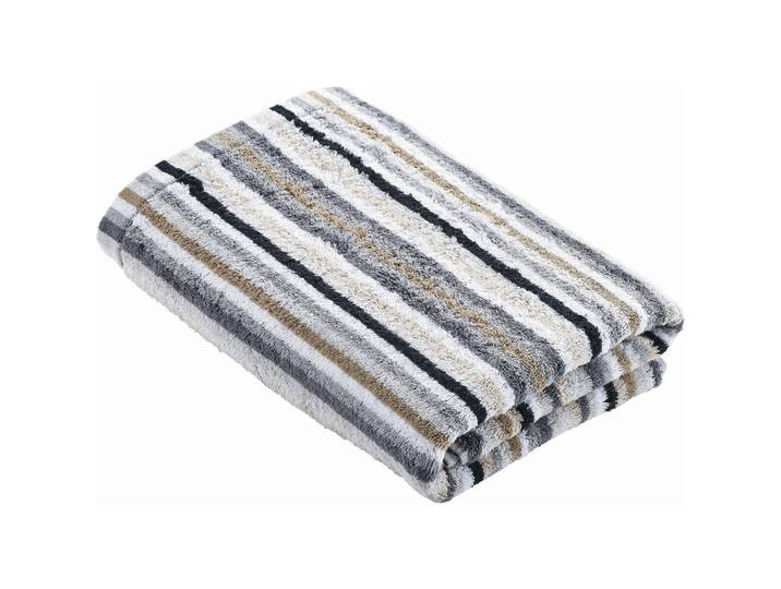 Cawoe Duschtuch, Grau, Textil, Streifen, 70x140 cm, Textiles Vertrauen - Oeko-Tex®, saugfähig, Heimtextilien, Badtextilien, Duschtuch