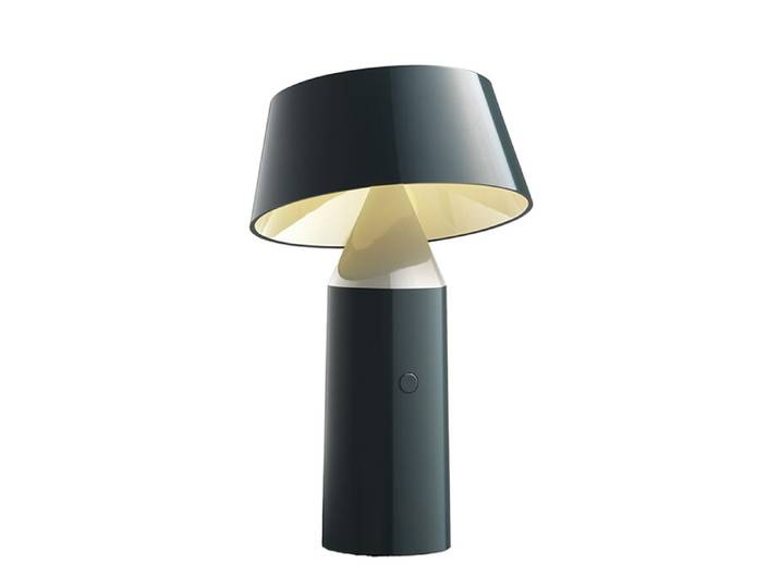 LED-Tischleuchte Bicoca Marset grau, Designer Christophe Mathieu, 22.5 cm