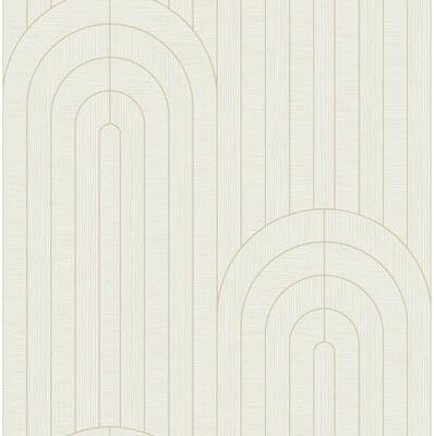 A-Street Prints Declan Ivory Textured Arches Wallpaper