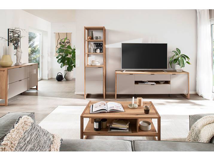 Buffet 140 x 84 x 44cm Beige/Gris/Gris sable