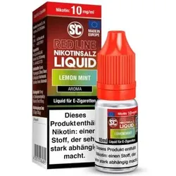 SC Red Line Lemon Mint NicSalt Liquid 10ml / 10mg