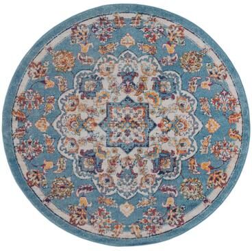 Amer Rugs Aurelia Lyni Blue Medallion Area Rug