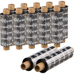 Zebra Farbband 2300 Standard, Wachs, 02300GS08407, Thermotransfer, 84mm x 74m, schwarz, 12 Stück