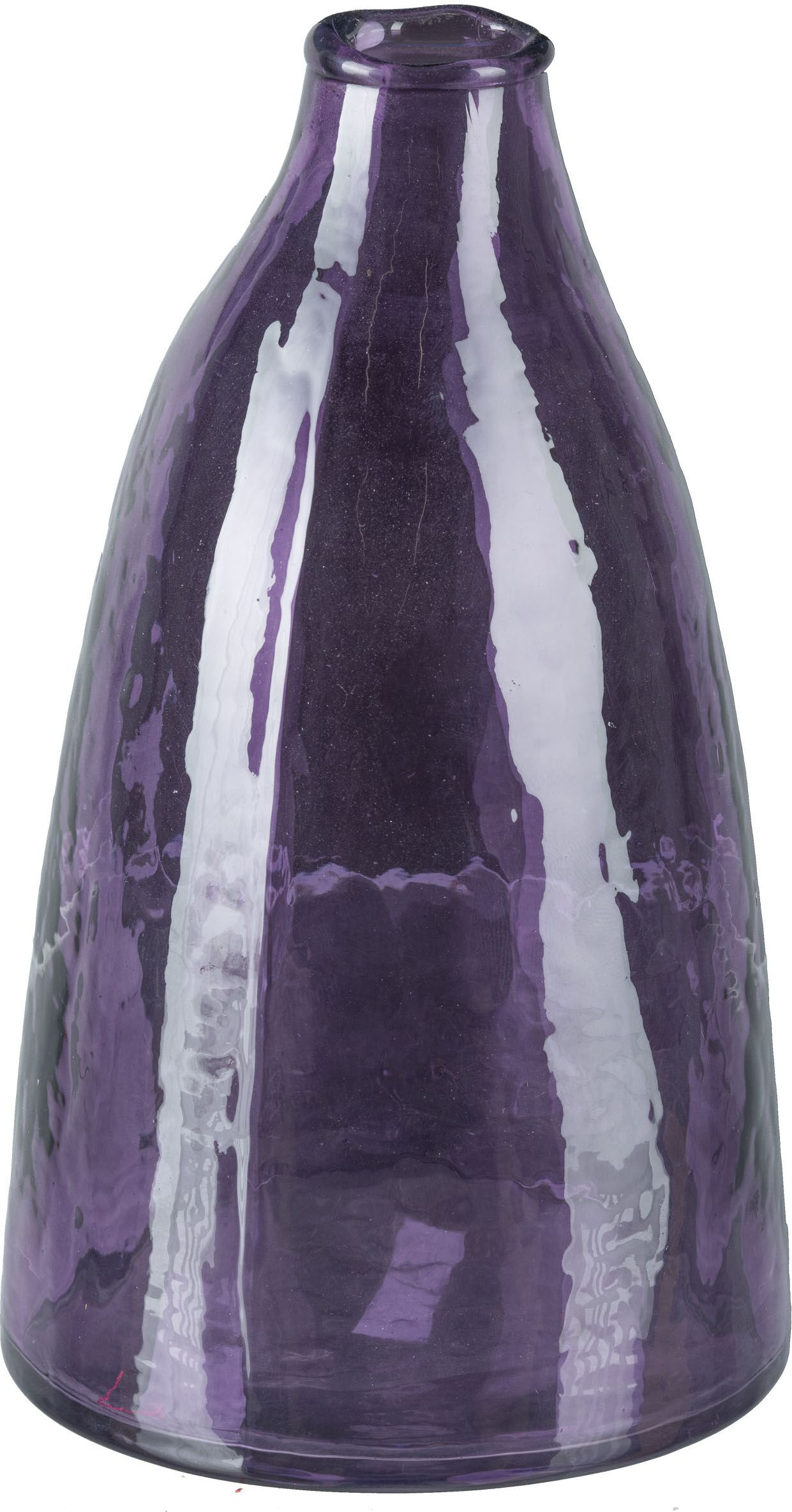 Dekovase CREATIV HOME "Vase", aubergine, H:20cm Ø:11,5cm, Vasen, Dekovase, mit durchbrochenem Design aubergine B/H/T: 20cm Ø 11,5cm