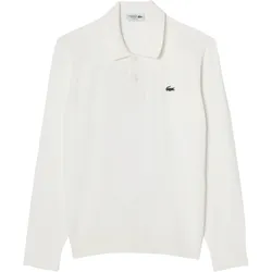 LACOSTE Polo Classic, langarm, weiss