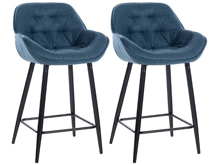 CLP Barhocker Gibson (Set, 2er), Fußstütze, stabiles Metall-Gestell