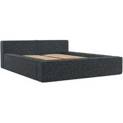 POLSTERBETT Casto mit Stauraum 160/200 cm Grau im Blur Stoff