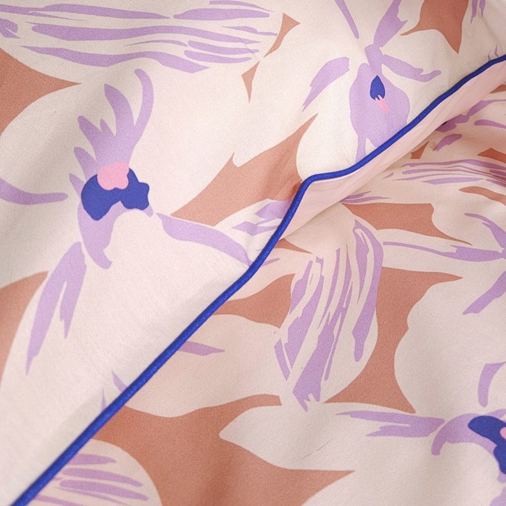 Fleur de Soleil Housse de couette iris rose dimension - 240x220 Violet 220x0x240cm