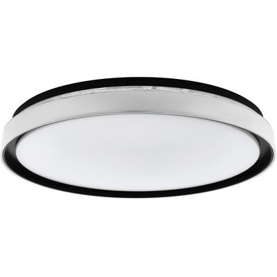 EGLO Deckenleuchte "SELUCI", schwarz, Ø 49cm H: 8cm, 1 Stk., Leuchten, Wand-/Deckenleuchte, H8 x Ø49 cm, 4X10W inkl., Deckenleuchte