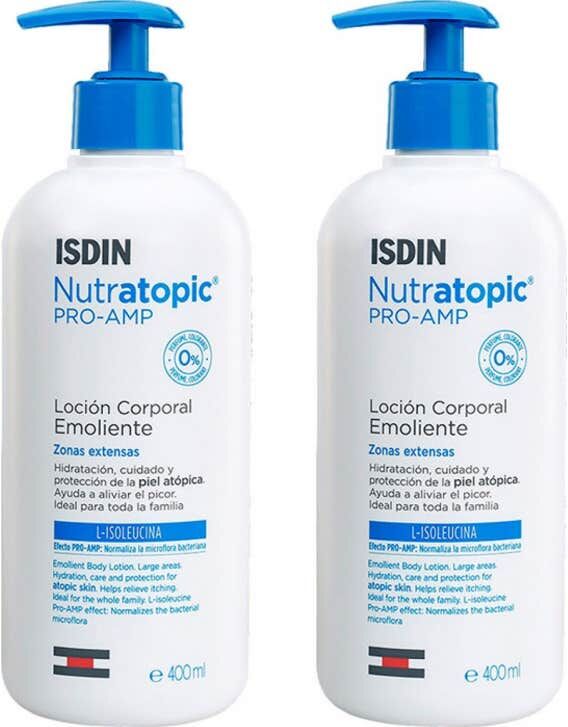 ISDIN Nutratopic Pro-AMP Loción Corporal Emoliente 2x400ml