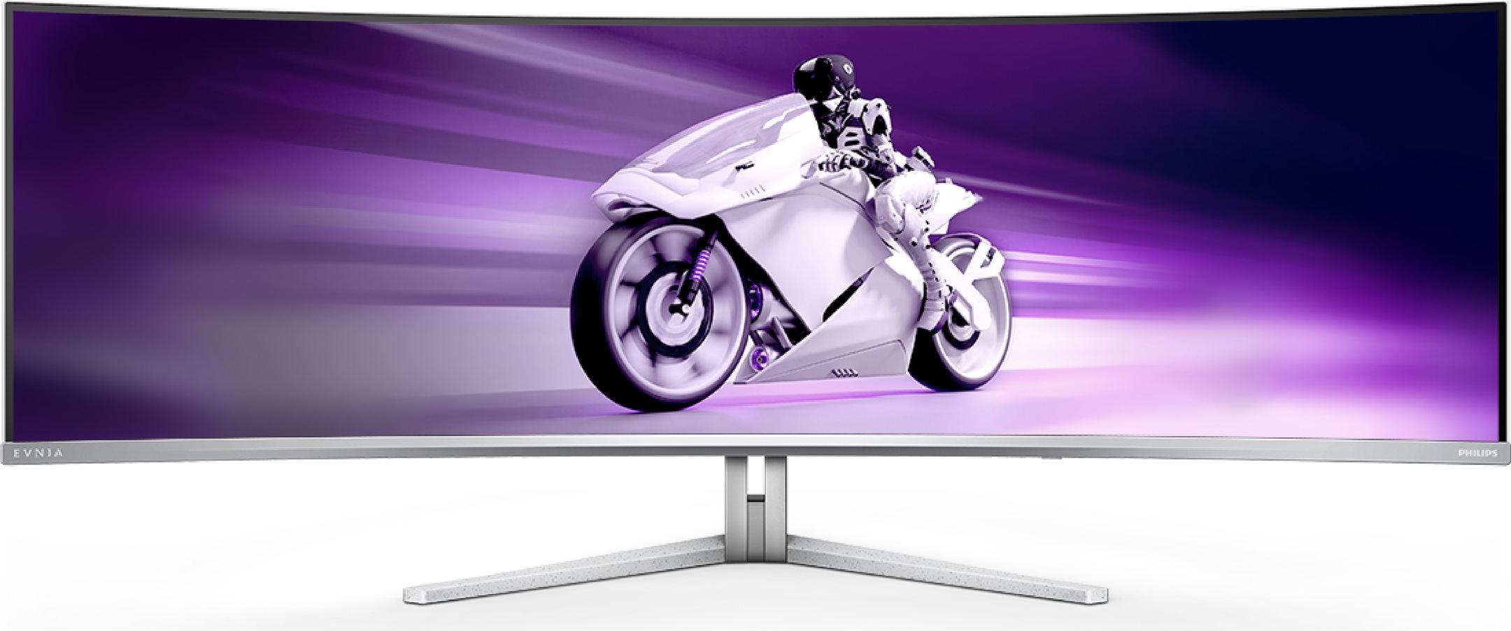 Philips Evnia 8000 49M2C8900/00, 124,2 cm (48.9"), 5120 x 1440 Pixel, Dual QHD, QD-OLED, 0,03 ms, Weiß