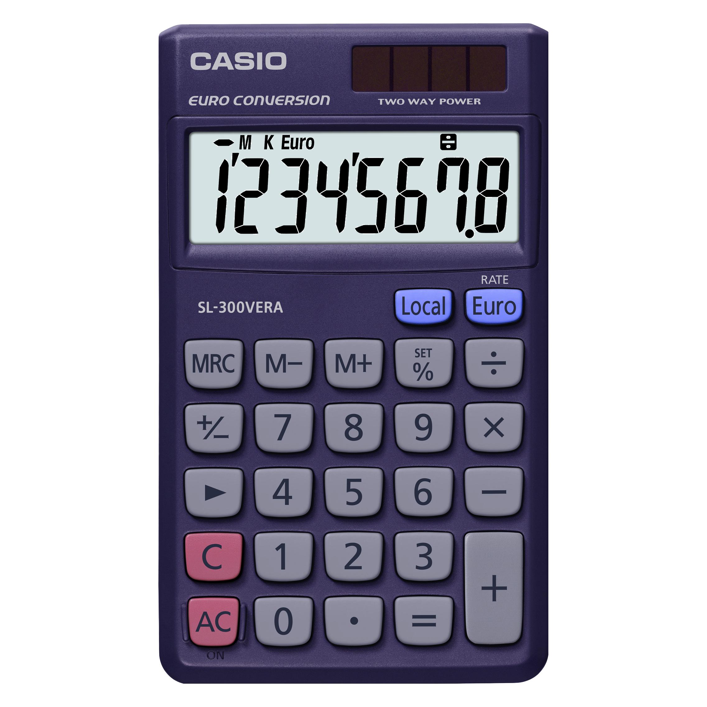 Casio Taschenrechner SL-300VERA (Batteriebetrieb, Solarenergie) (SL-300 VERA)
