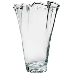 Vase Wave 35 cm Glas Transparent Klar M (Medium)