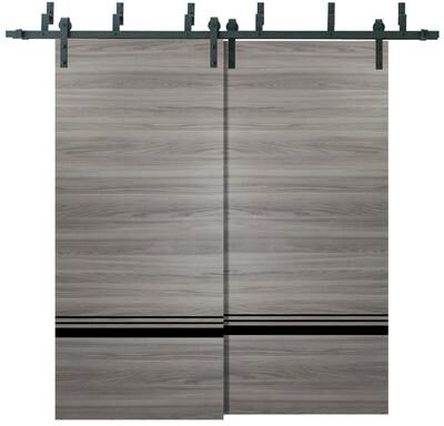 SARTODOORS Planum 0012 Ginger Ash Wood Barn Bypass Doors