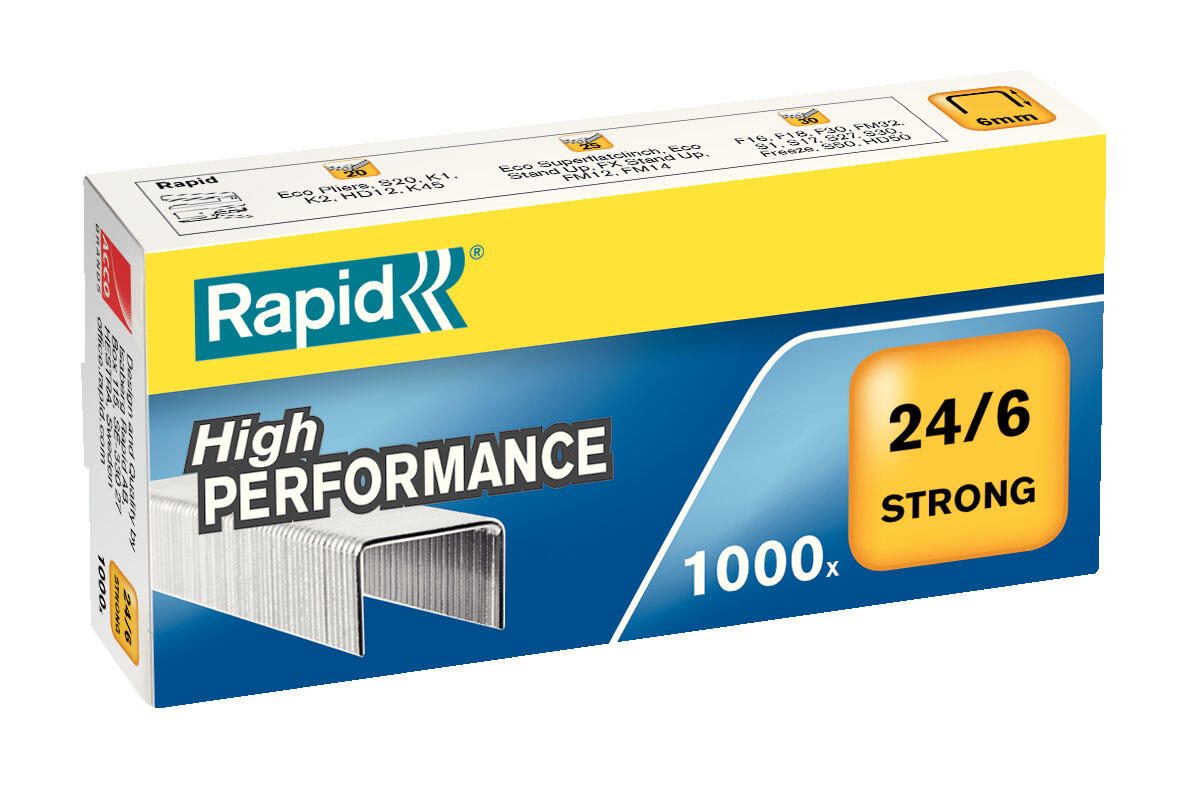 Rapid Heftklammern 24 mm 24/6 24855800