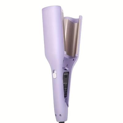 Haarstyling-Tool mit Negativ-Ionen-Technologie, Lockenstab zum schnellen Kreieren glatter Wellen, US-Stecker, 32 mm gewellter Lockenstab, tiefe U-förmige Wolllocken für langanhaltendes Styling