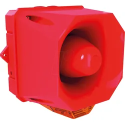 X10CEMAR1AL230 - X10 Maxi AV, rot, gelbe Linse, 115/230V AC