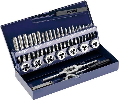 Cimco 203930 Gewindeschneidsatz HSS metrisch M3, M4, M5, M6, M8, M10, M12