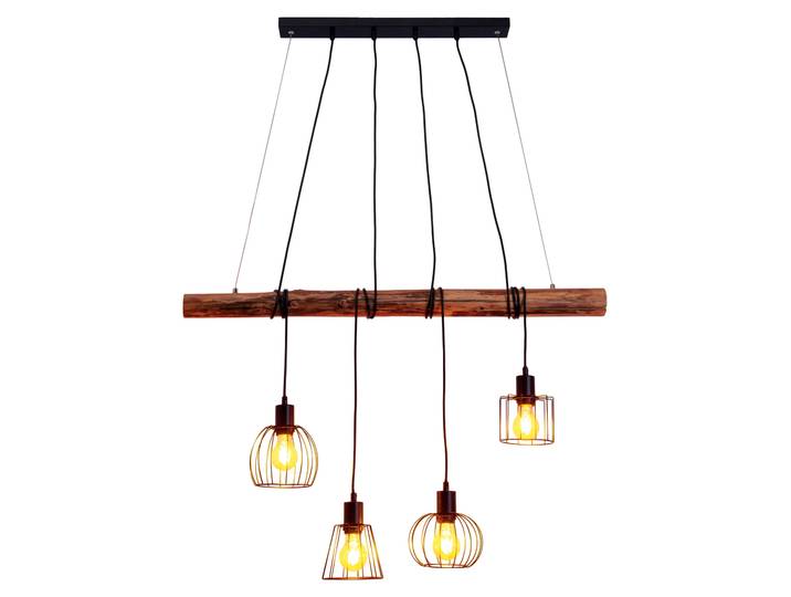 Lampe suspendue Salle à manger Lampe poutre en bois Suspension table à manger industrielle 7094322