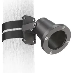 ledscom.de LED Gartenstrahler DUK mit Gurtbefestigung für außen, Stecker, anthrazit, GU10 Fassung