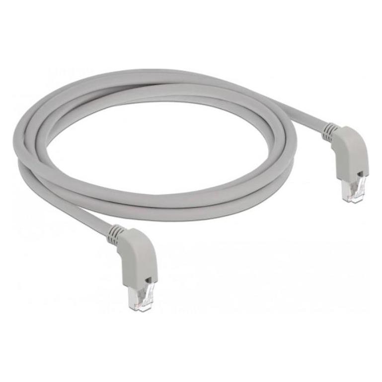 Delock Patch-Kabel RJ-45 (M) nach unten gewinkelt bis RJ-45 (M) nach unten gewinkelt (S/FTP, CAT6, 1 m) (85868)