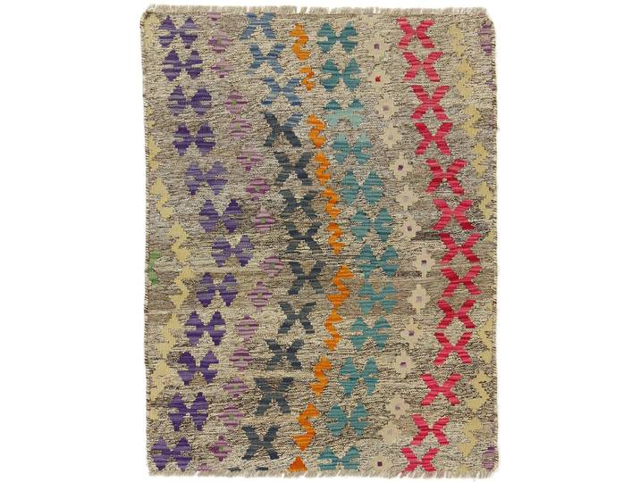Kelim Afghan Teppich 80x106 Handgewebt Orientteppich Wolle