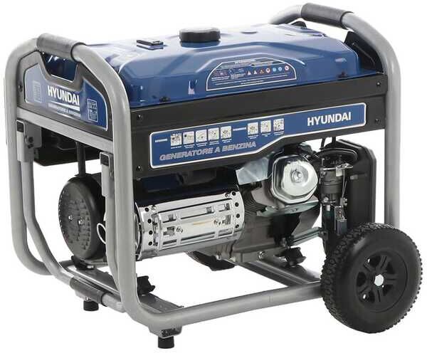 Hyundai LS6875EB - Generatore di corrente carrellato con AVR 5.5 kW - Continua 5 kW Monofase
