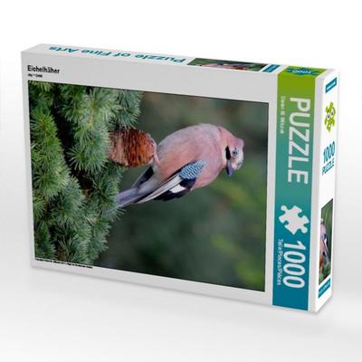CALVENDO Puzzle Eichelhäher 1000 Teile Puzzle hoch | 1000 Teile Lege-Größe 64 × 48 cm Foto-Puzzle für glückliche Stunden