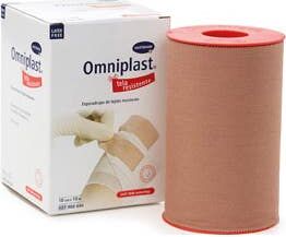 OMNIPLAST Esparadrapo Tela Rosa 10x10 cm 1 ud