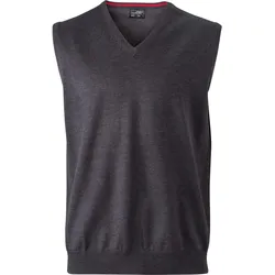 James & Nicholson Herren V-Ausschnitt Pullunder Pullover JN657 black XL
