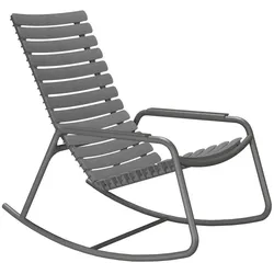 ReCLIPS Outdoor Schaukelstuh dunkelgrau, Armlehnen Aluminium