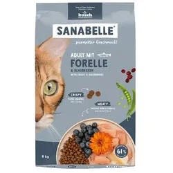 Sanabelle 1 x 8kg Adult Forelle Katzentrockenfutter
