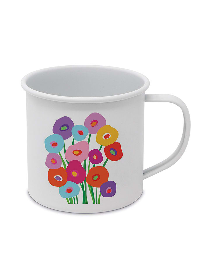 ppd Jumbotasse "Super Bouquet Happy" in Weiß/ Bunt - 400 ml - onesize