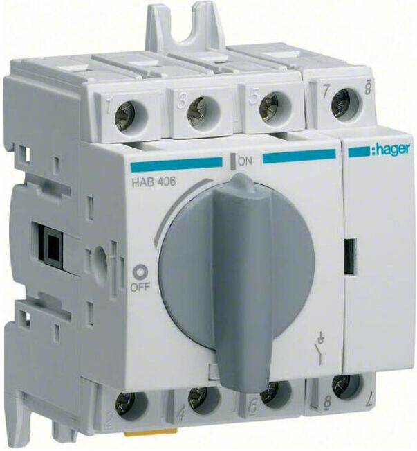 Hager Interrupteur-sectionneur 4P 63A HAB406 (HAB406)