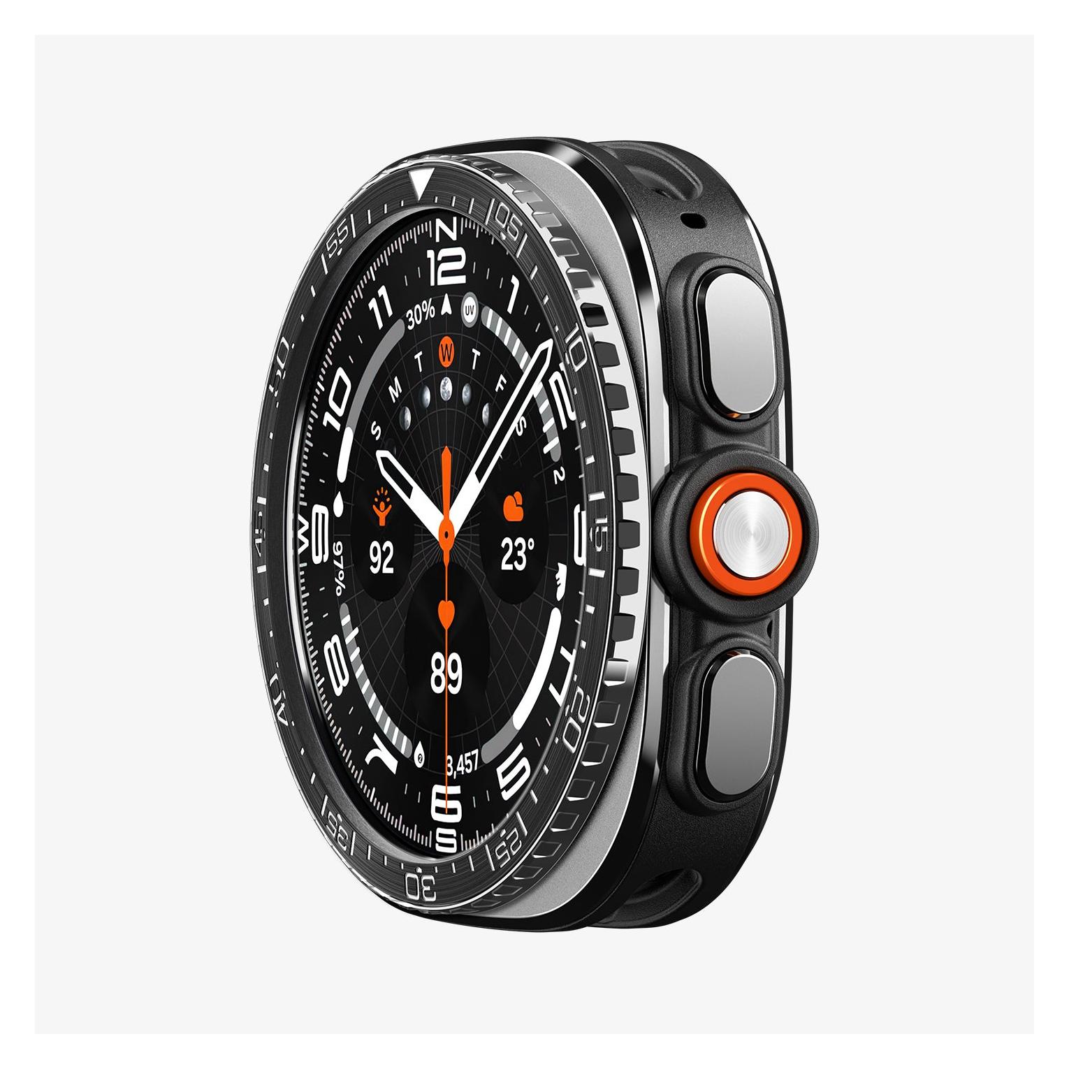 Spigen - Bezel Tune Diver (ACS11617) - Samsung Galaxy Watch Ultra 2, Edelstahl - Schwarz (ACS11617)
