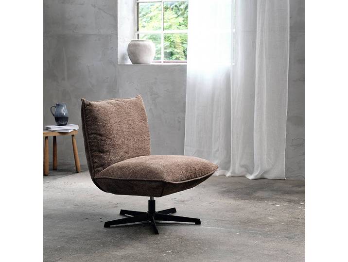 Loungesessel Ariporo Braun/Braun Chenille 70 x 88 x 83cm