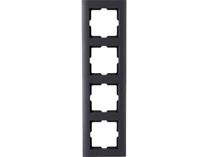 Kopp 402815062 Athenis afdekframe, 4-voudig, antraciet