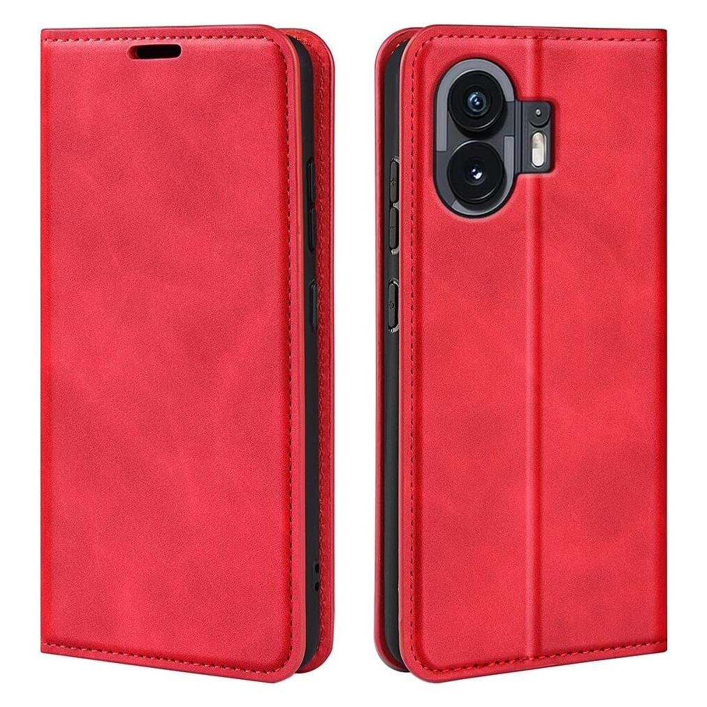 Cover-Discount Nothing Phone (2) - Stand Flip Case Hülle rot (Nothing Phone (2)) (660160010C)