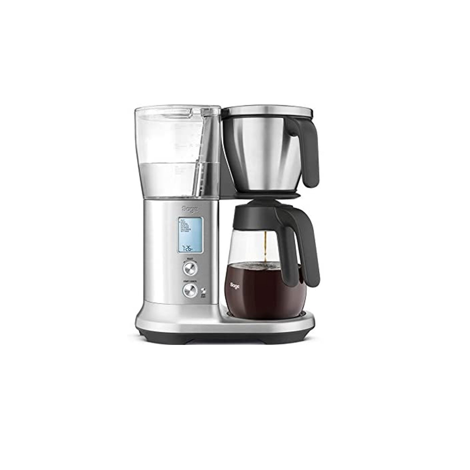 Sage The Precision Brewer Glass, Filterkaffeemaschine, 1,8 l, Gemahlener Kaffee, Edelstahl