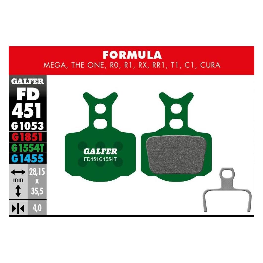 Galfer Bike Pro Bremsbeläge (Formula, Semi-Metallisch) (FD451G1554T)