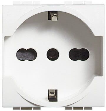BTicino PRESA UNIVERSALE 2P+T 10/16A + SCHUKO  LIGHT