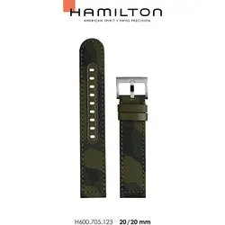 Hamilton - Khaki Field Auto Band-set Textil Camouflage Grün 20/20 H690.705.123 - grün
