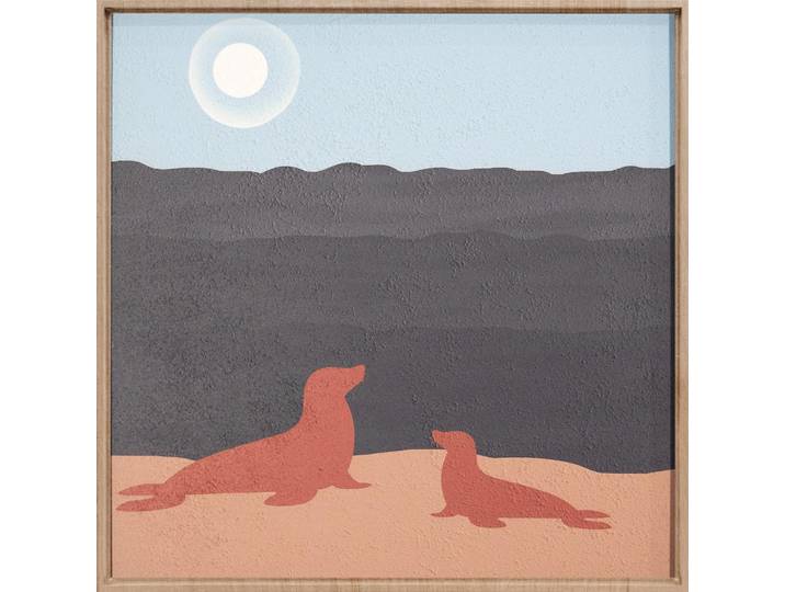 Wandkraft Bild, Mehrfarbig, Metall, 74x74x10 cm, einfache und schnelle Anbringung, matt, Bilder & Rahmen, Bilder, Wandbilder
